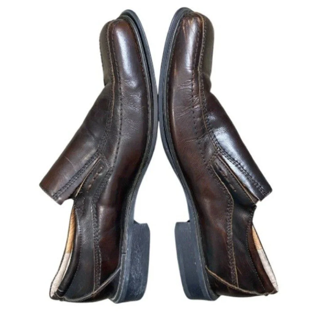 Jeffrey Tyler Men's Brown Leather Lincoln Dress Shoes Size 12M